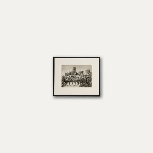 Walter Lishman (1900 1986) Mid 20th Century Etching, Durham Cathedral photo buy