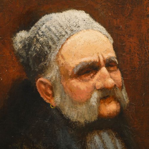 Roy Ray (1936 1921) 1971 Oil, The Penzance Organ Grinder photo Art
