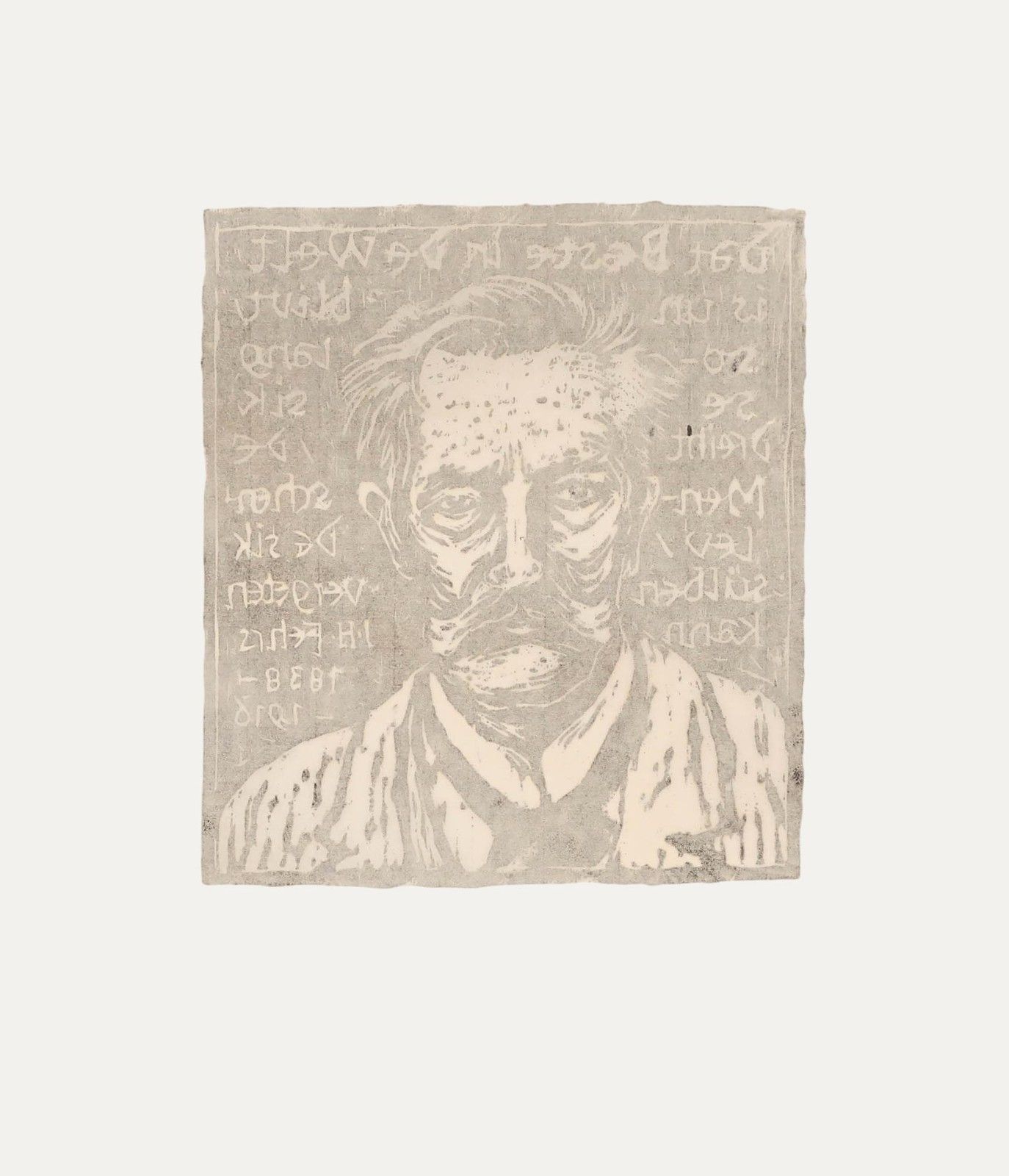 M. Karstens 20th Century Woodcut, The Artist In Situ photo for sale