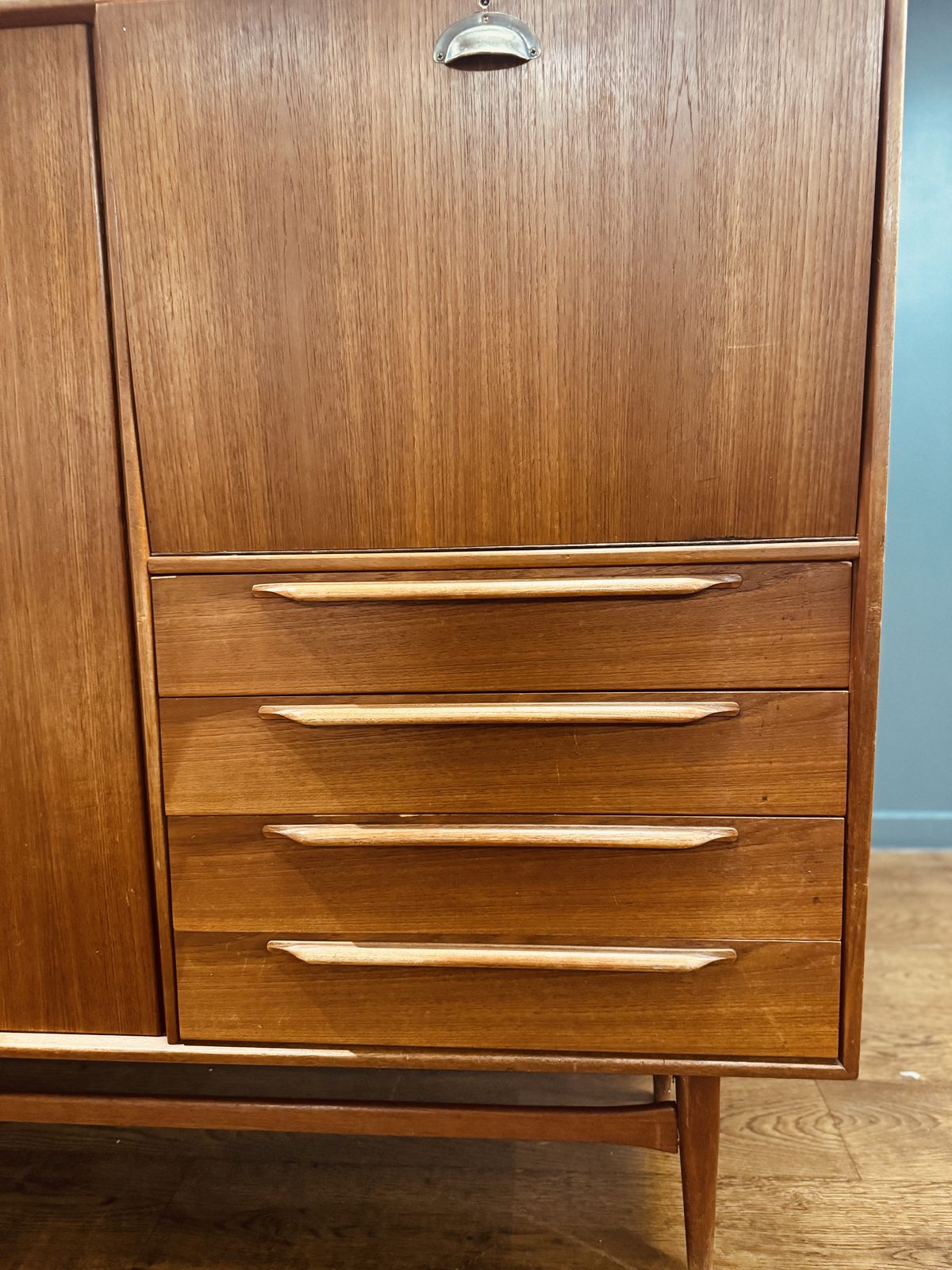 Vintage Highboard / Sideboard From Heinrich Riestenpatt, 1960s photo vintage