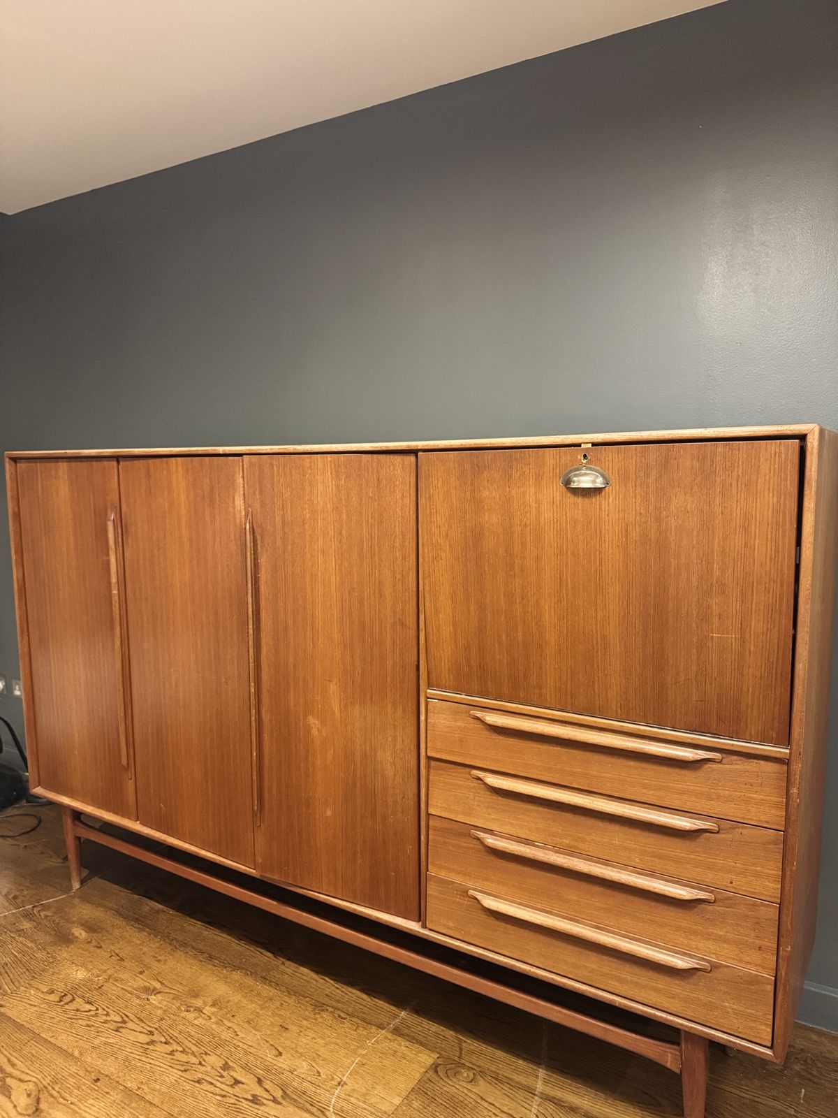 photo vinterior Vintage Highboard / Sideboard From Heinrich Riestenpatt, 1960s