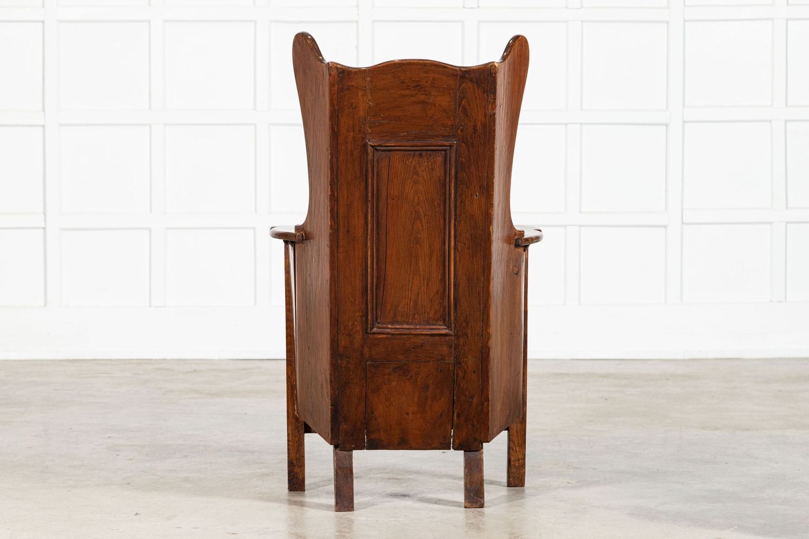 Early 18thc Oak & Pine Carved Lambing Chair photo vintage