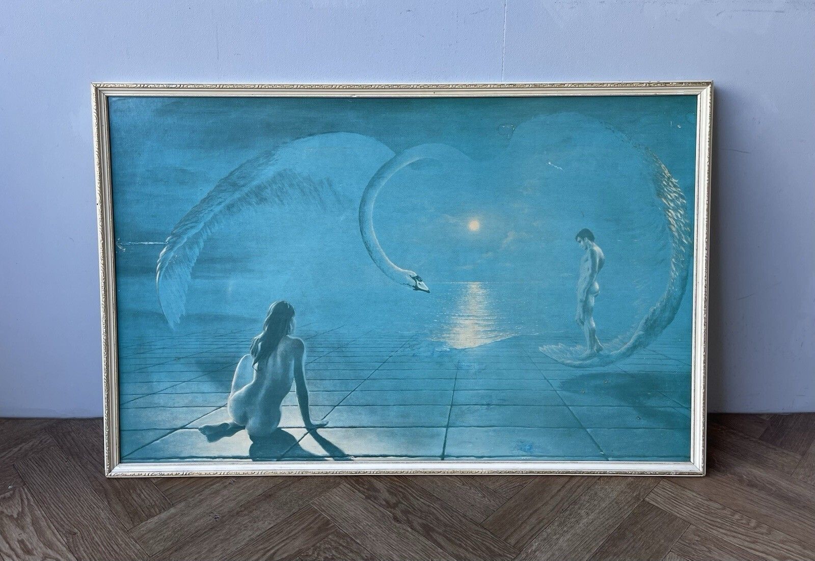 “Wings Of Love” By Stephen Pearson, Iconic Huge Vintage Print In Original Frame 1970’s