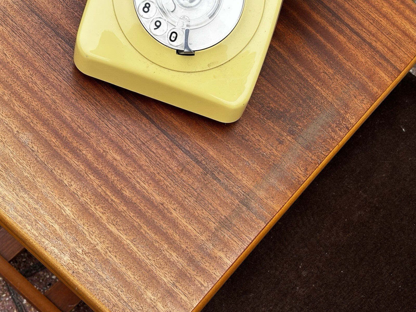 Mid Century Telephone Table With Telephone photo vinterior