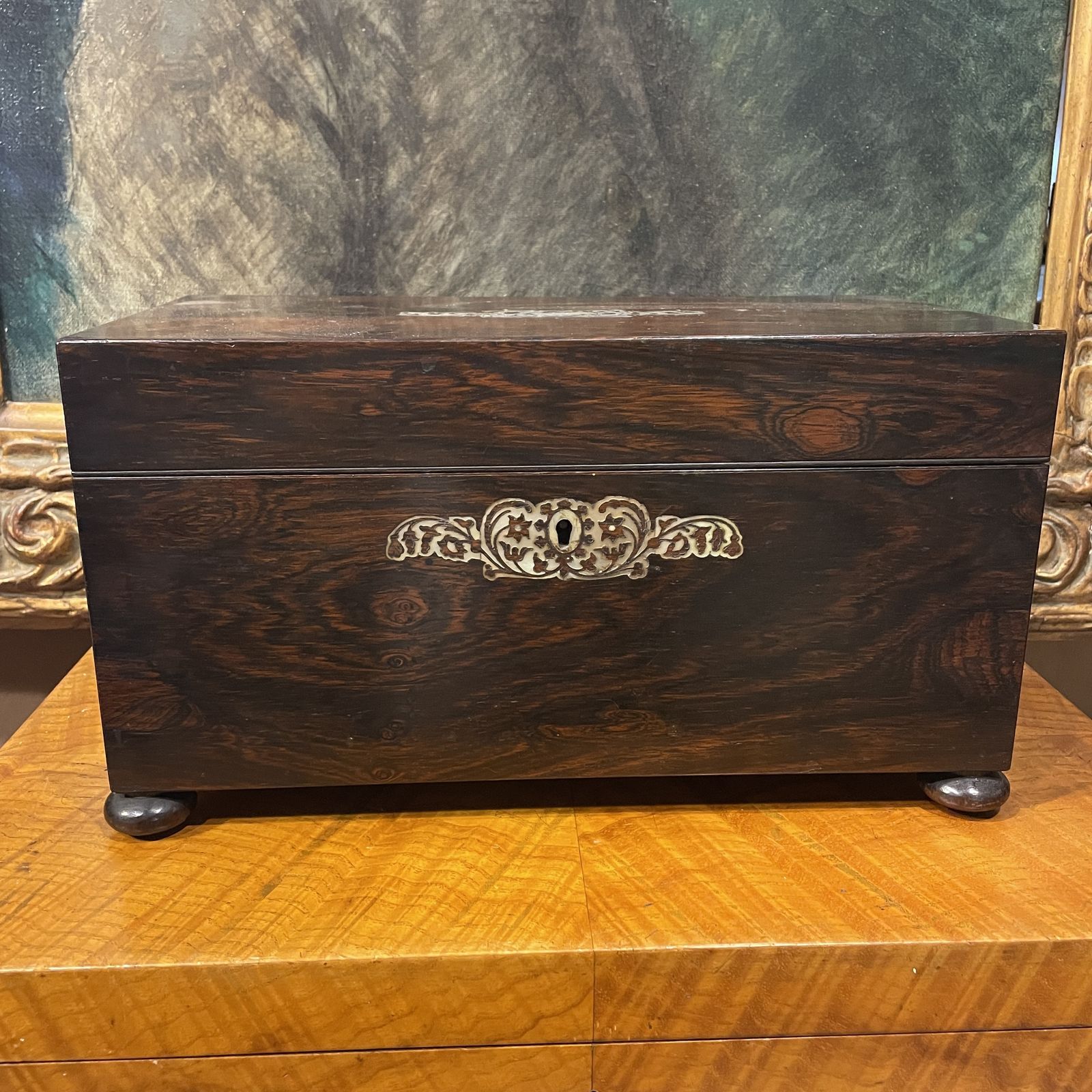 Early Victorian Hardwood Tea Caddy photo furniture