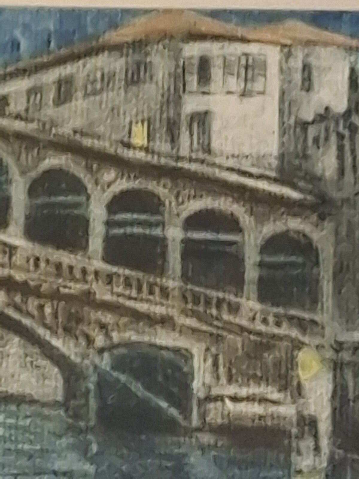 Antique Hand Coloured Etching Leon Verdier Algeria Rialto Bridge Venice Italy photo buy