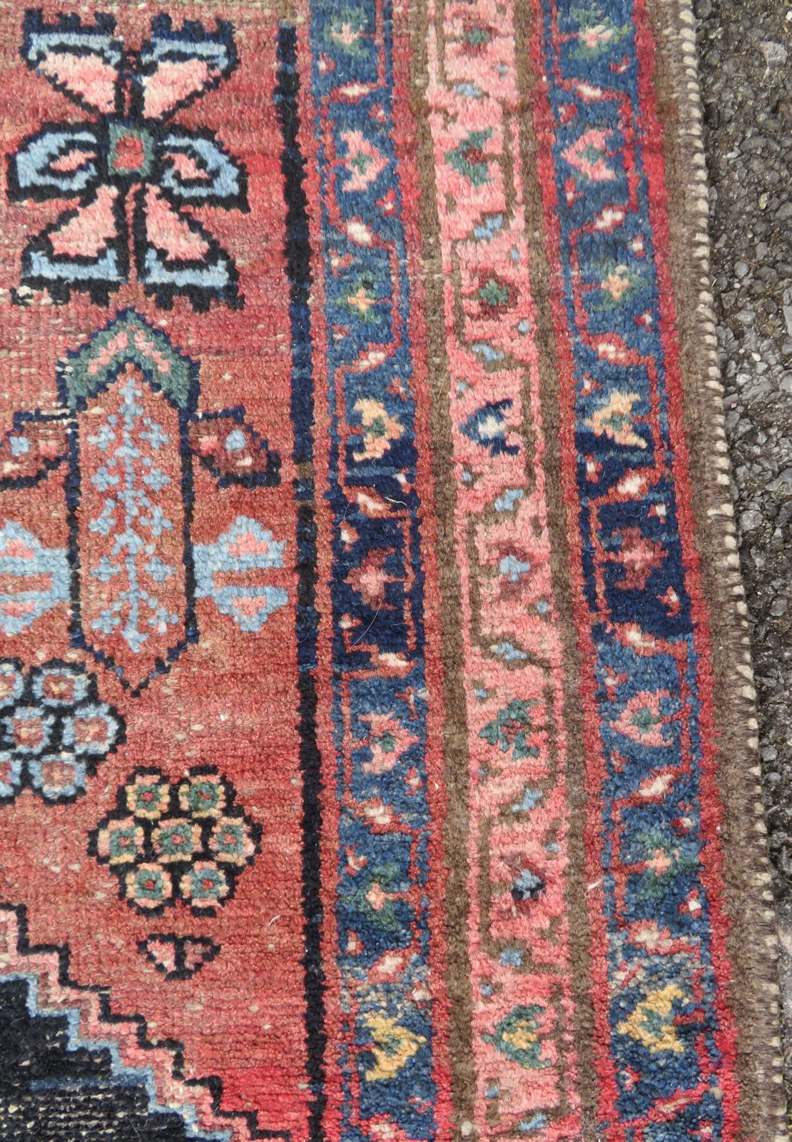 Textiles Hamadan Kurdistan Long Rug Runner. 293cm X 107cm. photo