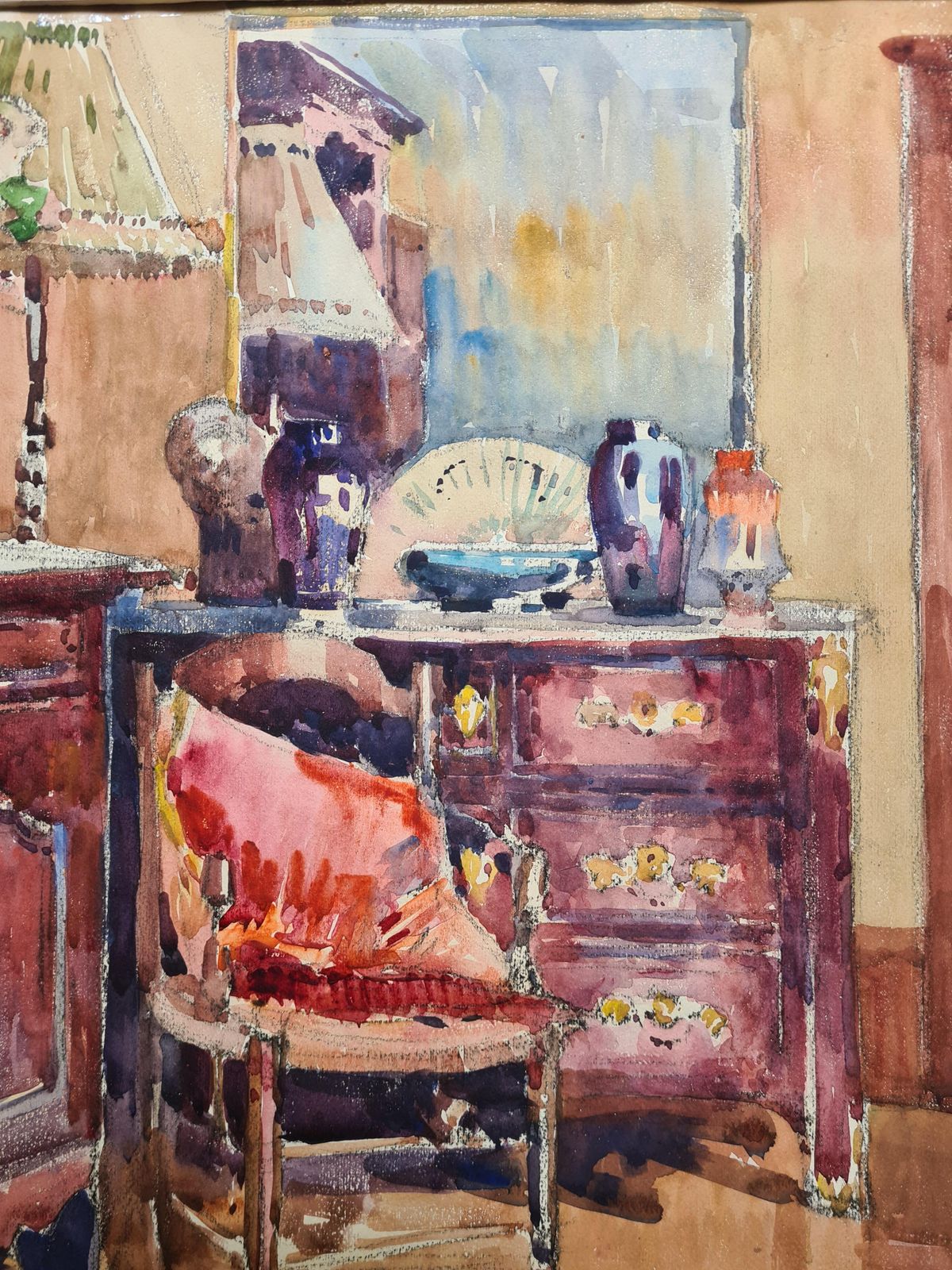 César Auguste Drouot, (Dit Auguste Drouot) Provencale French Interior View, The Chateau photo for sale