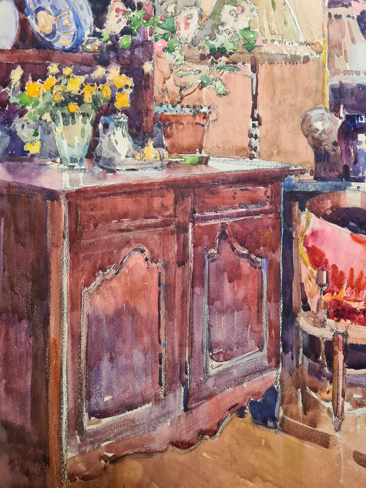 César Auguste Drouot, (Dit Auguste Drouot) Provencale French Interior View, The Chateau photo Art