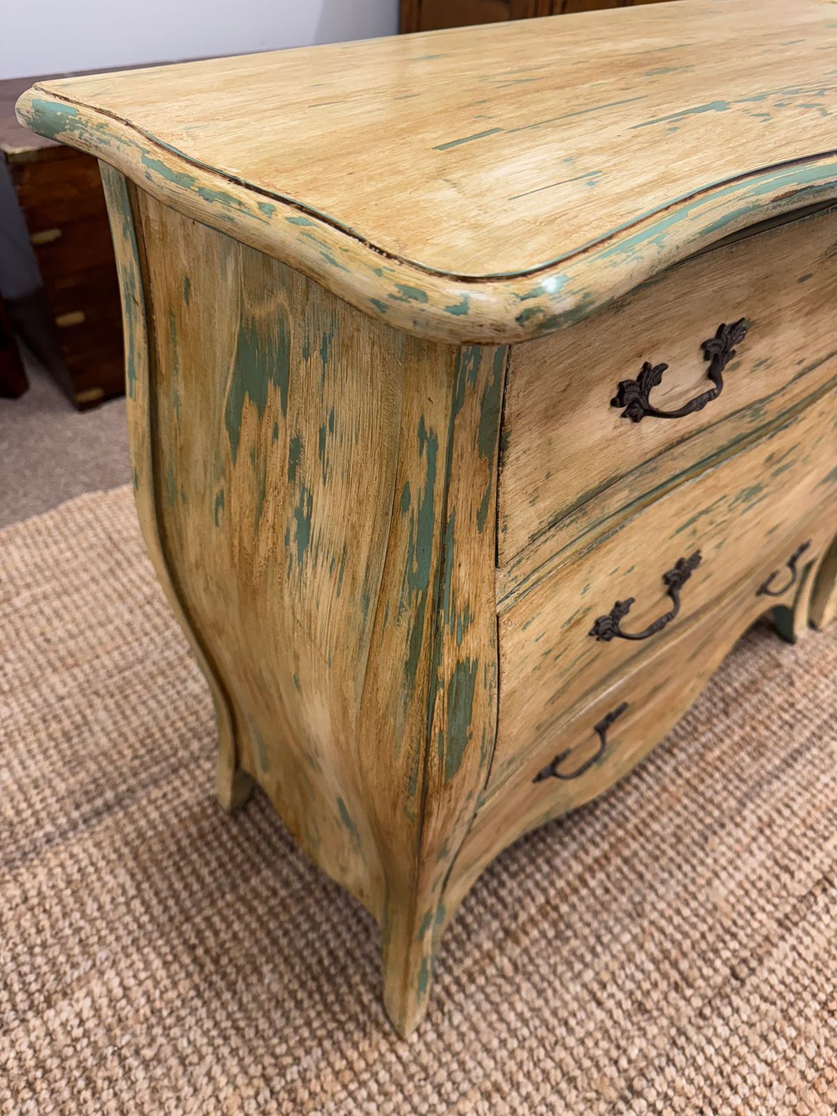 photo furniture Pair Of Hand Painted Bombe Chest Of Drawers