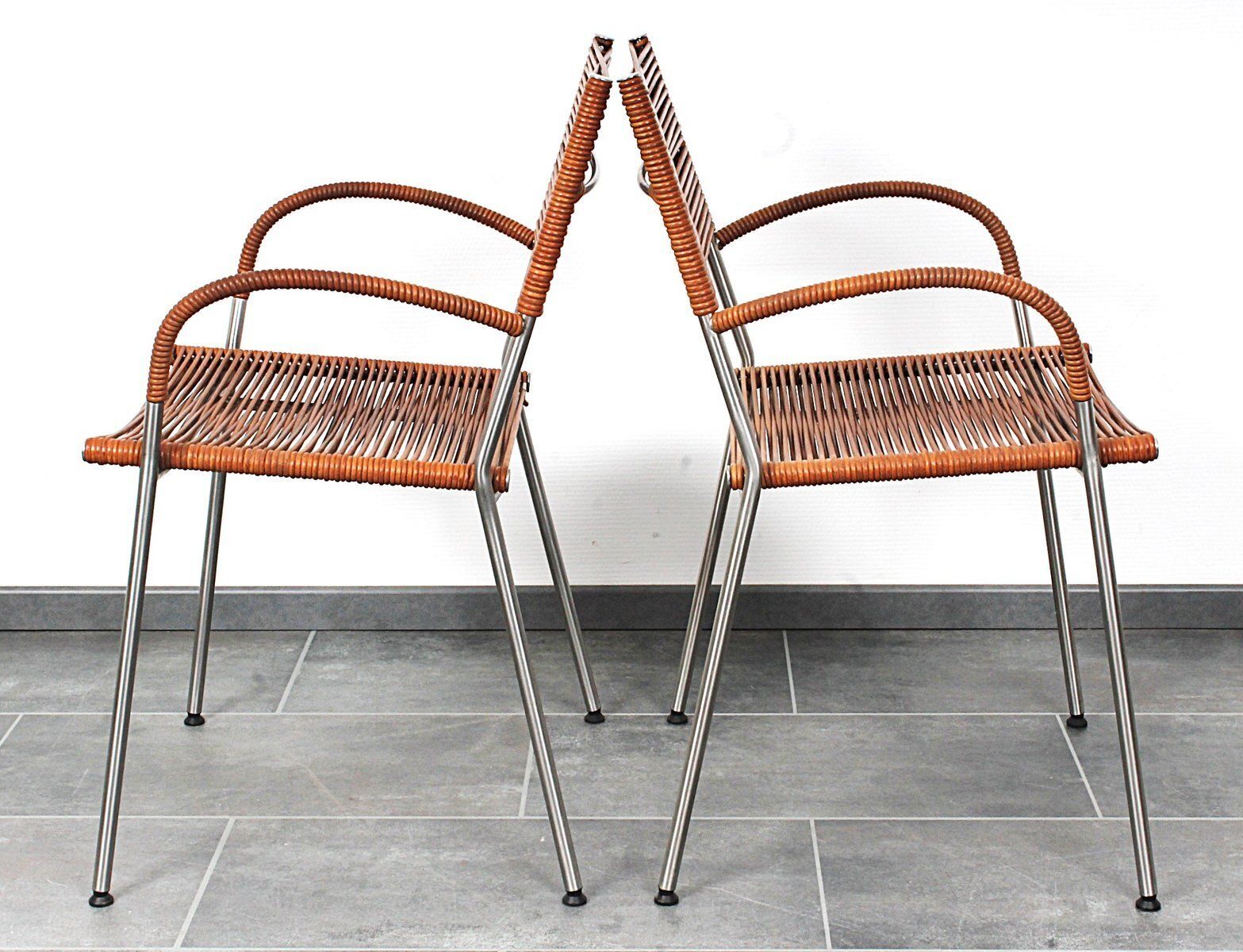 Furniture Miss B Chairs By Tito Agnoli For Pierantonio Bonacina, 1980s, Set Of 2 photo
