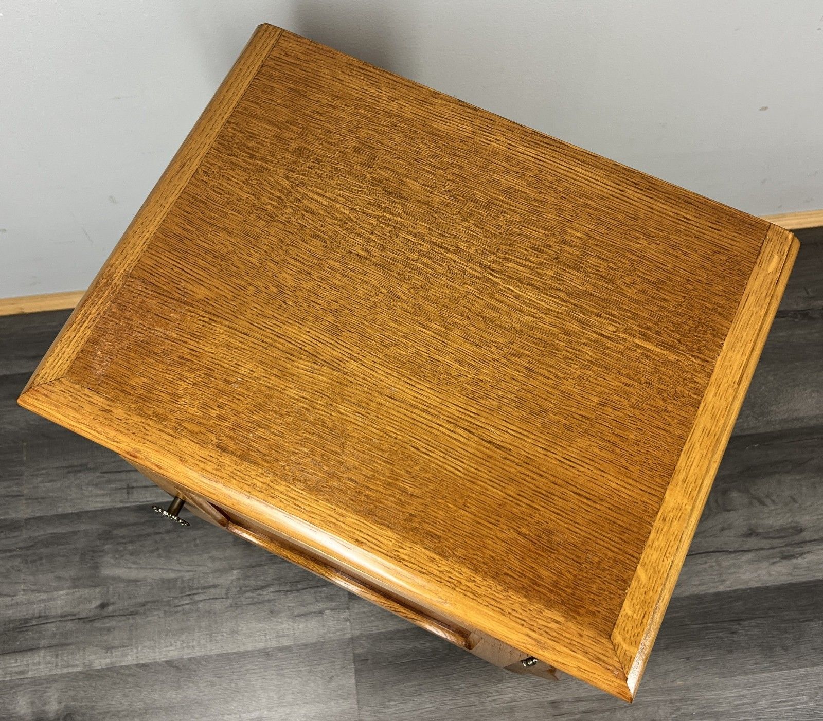 Bedside Table Vintage French Louis XVI Style Nightstand Cabinet Lot 4314 photo vinterior