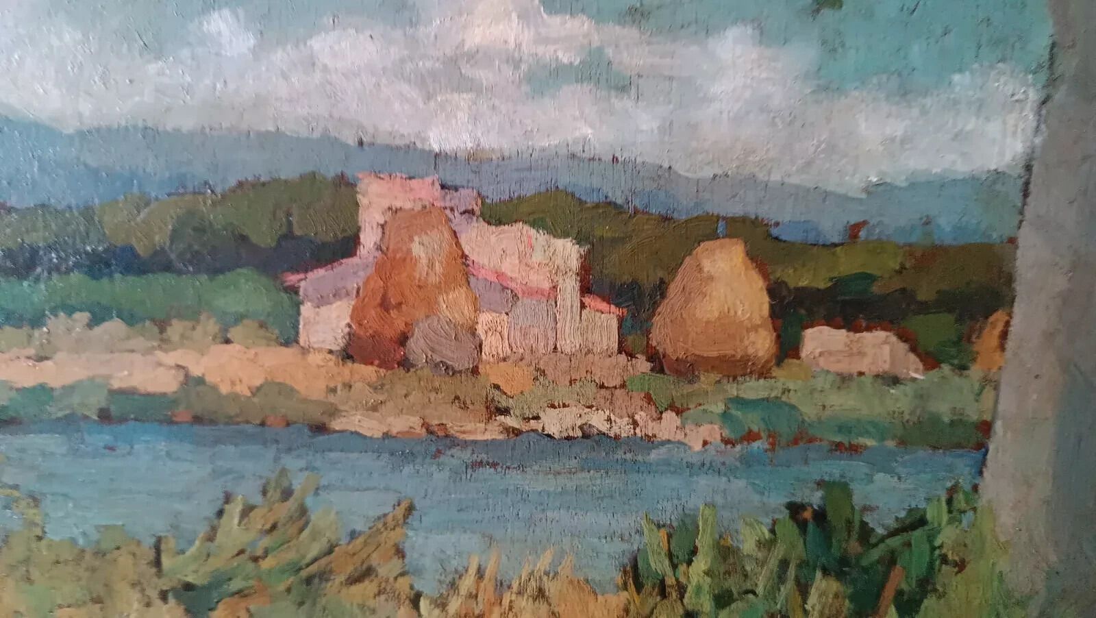 Painting Landscape Arnaccio Pisa 1950s Ferruccio Rosini (Livorno 1932 2021) photo 130.0