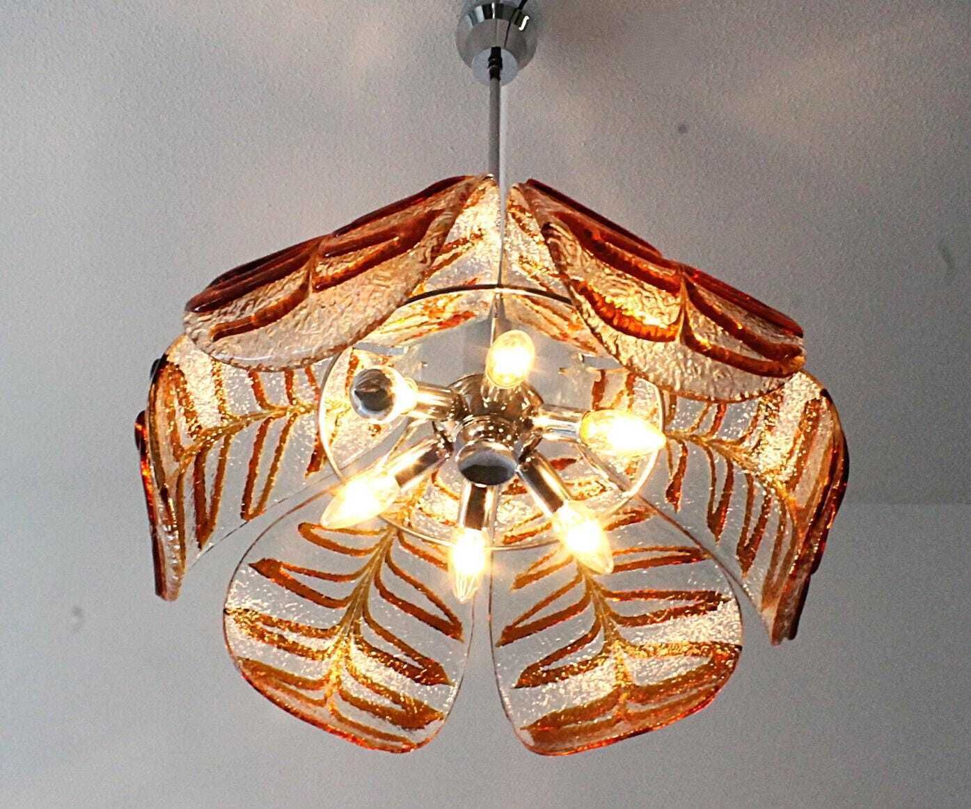 Big Carlo Nason Chandelier For Mazzega In Murano Glass photo buy