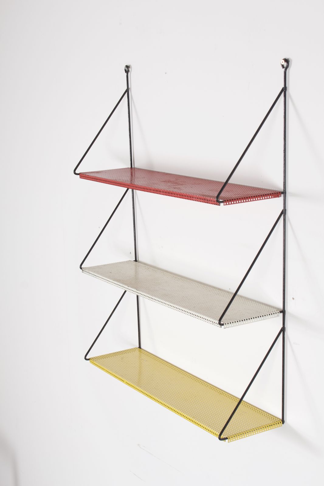 Pilastro Three Tiered Wall Hanging Shelf, Holland 1960s