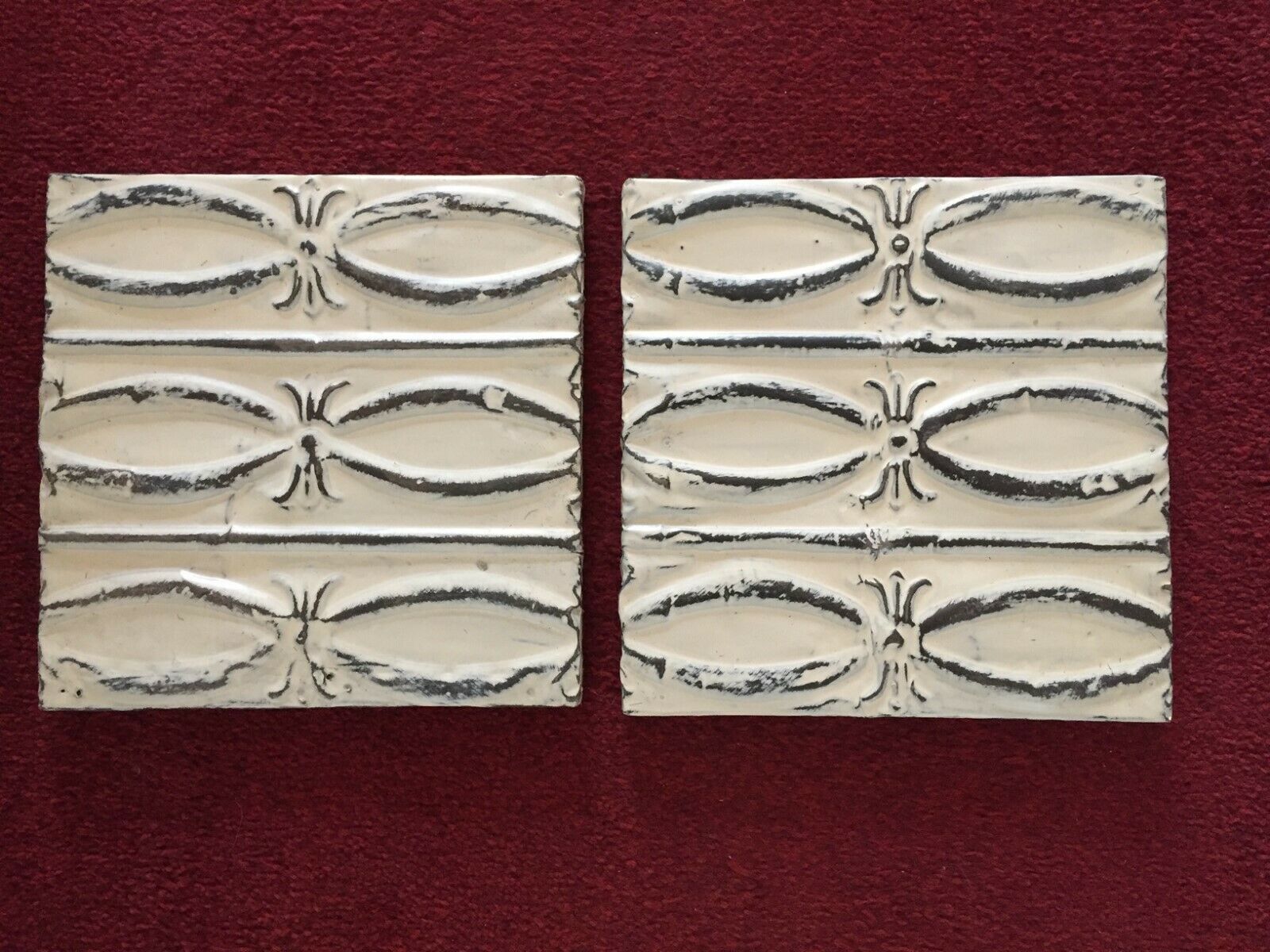 Genuine Antique/Vintage Tin Panels Salvaged From New York