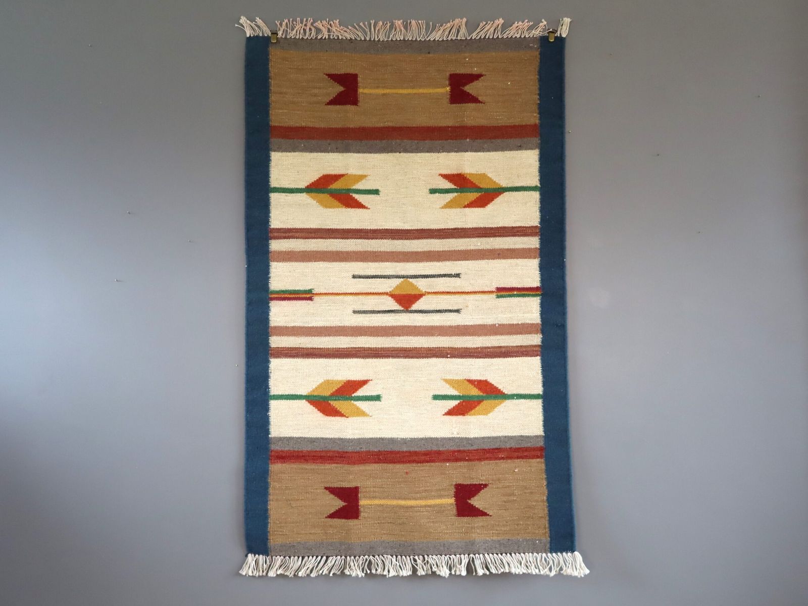 Arrows By Blue Wall Hanging, Mid 20th Century
