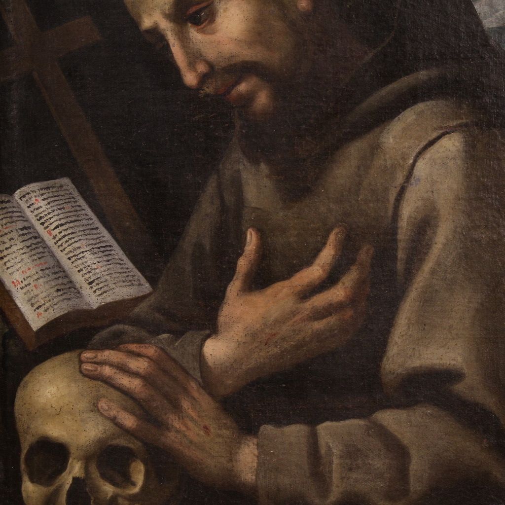 17th Century Italian Painting, Saint Francis Of Assisi photo 4200.0