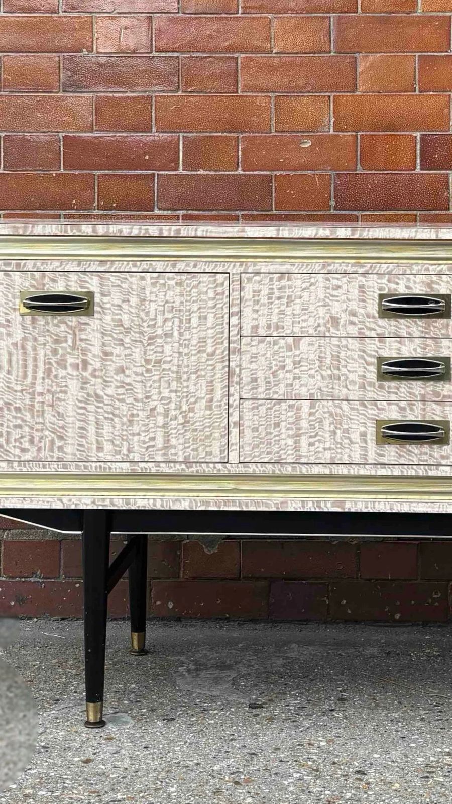 Formica & Wood Dining Room Sideboard, United Kingdom Circa 1963 photo Furniture