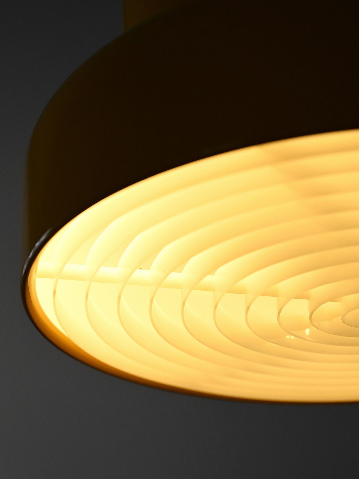 Anders Pehrson's Yellow Bumling Ceiling Lamp photo for sale