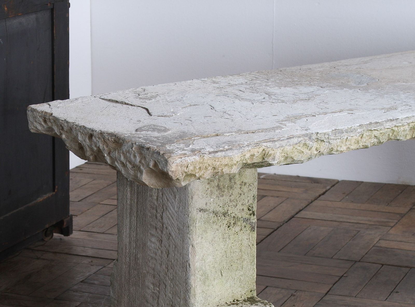 Reclaimed Carved Stone And Portland Limestone Garden Bench Seat photo furniture