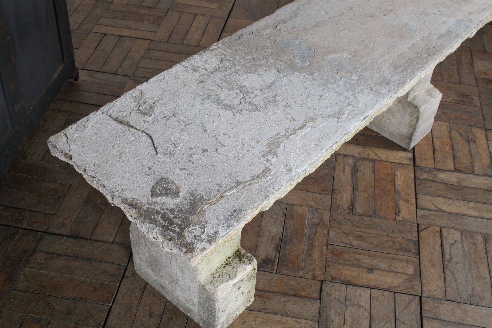 Garden Furniture Reclaimed Carved Stone And Portland Limestone Garden Bench Seat photo