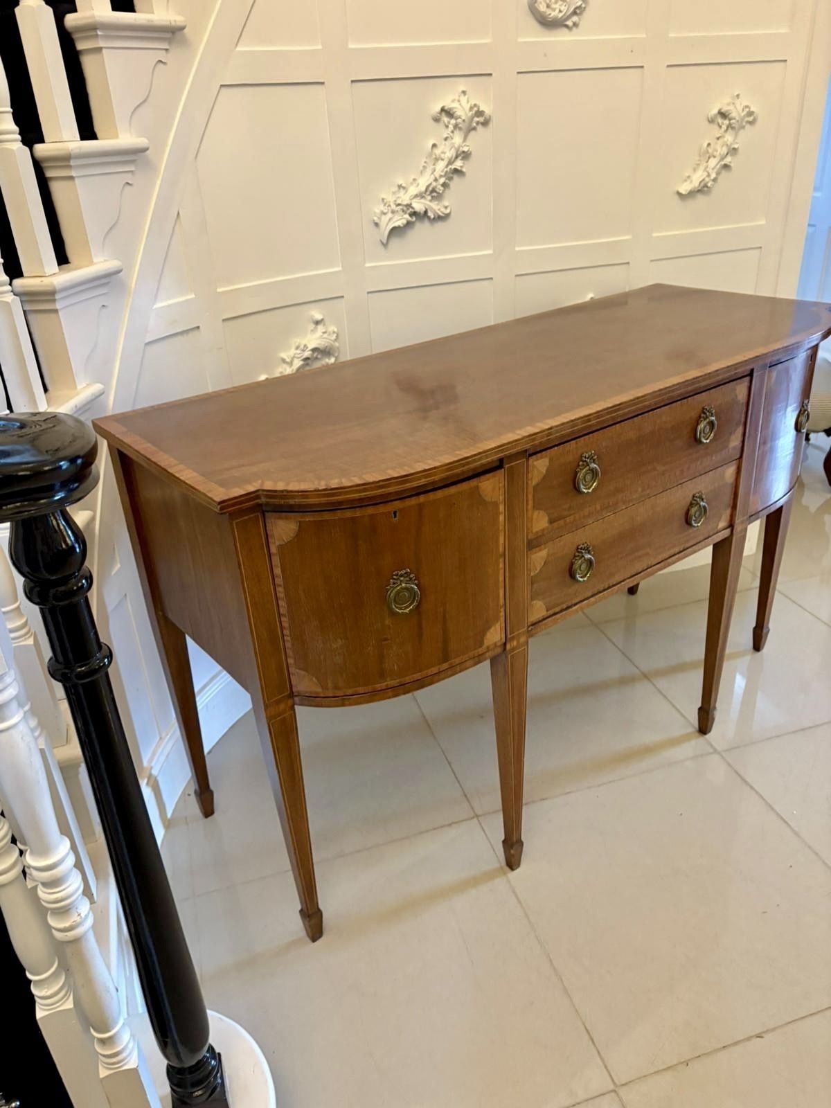 photo buy Antique Quality Mahogany And Satinwood Crossbanded Sideboard