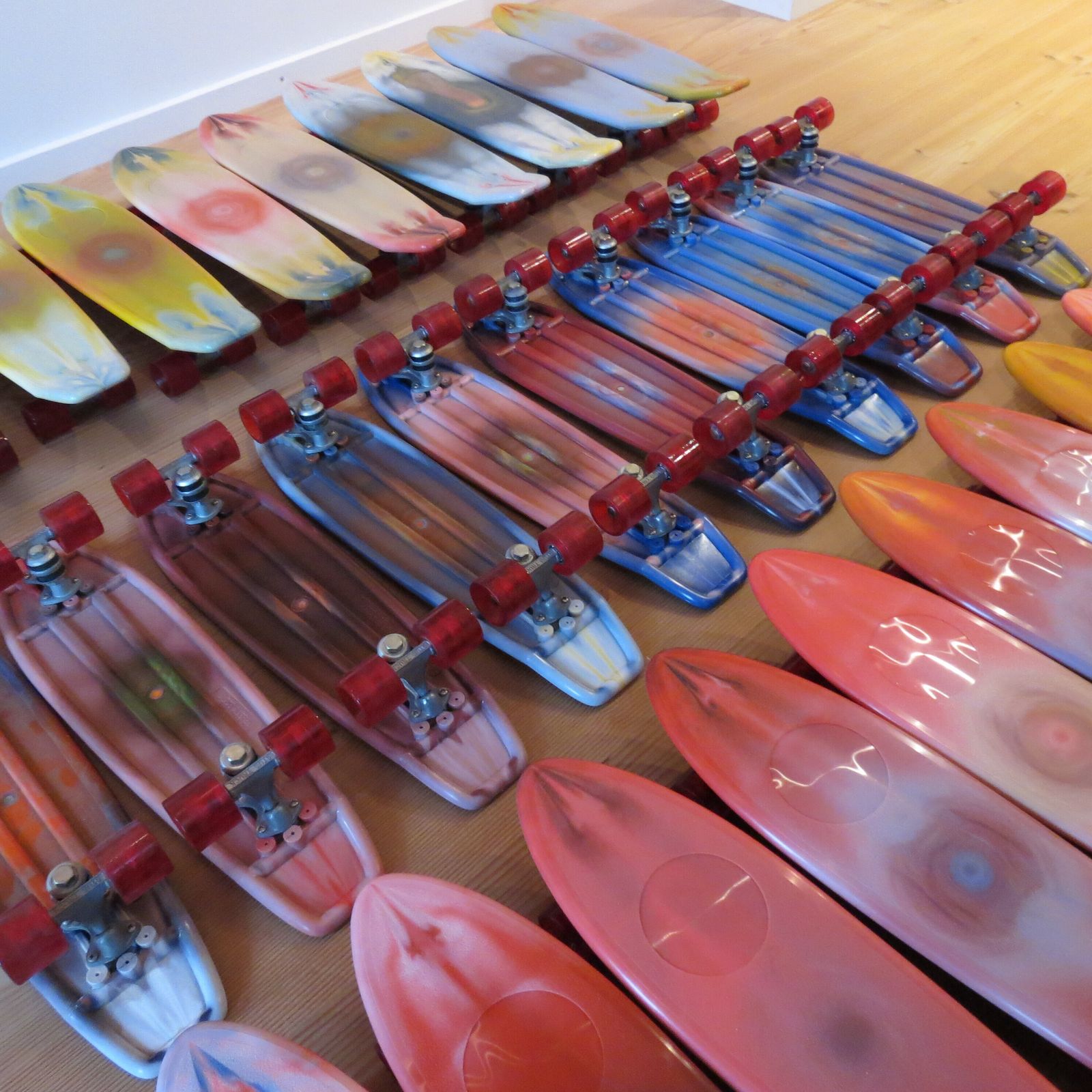 1970s Skateboard Wall Art 30 Unused Alamo Santa Fe California Skateboards photo vintage