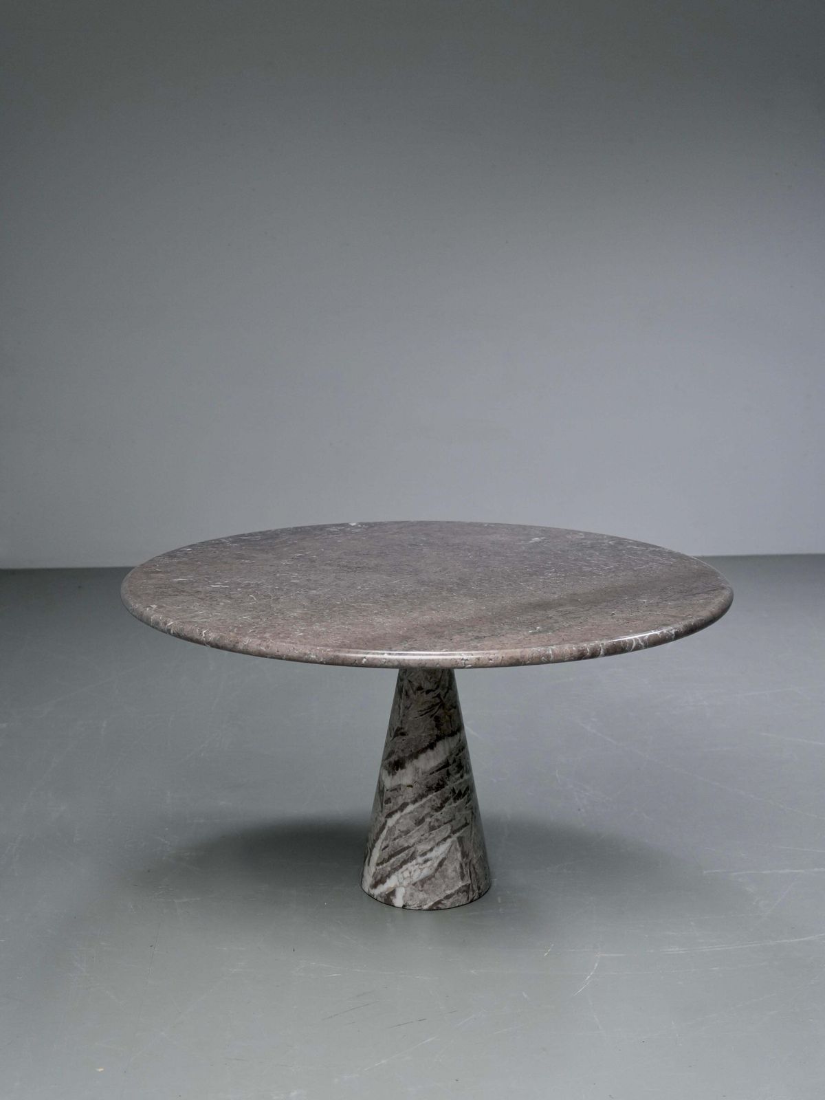 Angelo Mangiarotti 'M1' Dining Table For Skipper In Light Grey / Light Brown Marble, 1969 photo for sale