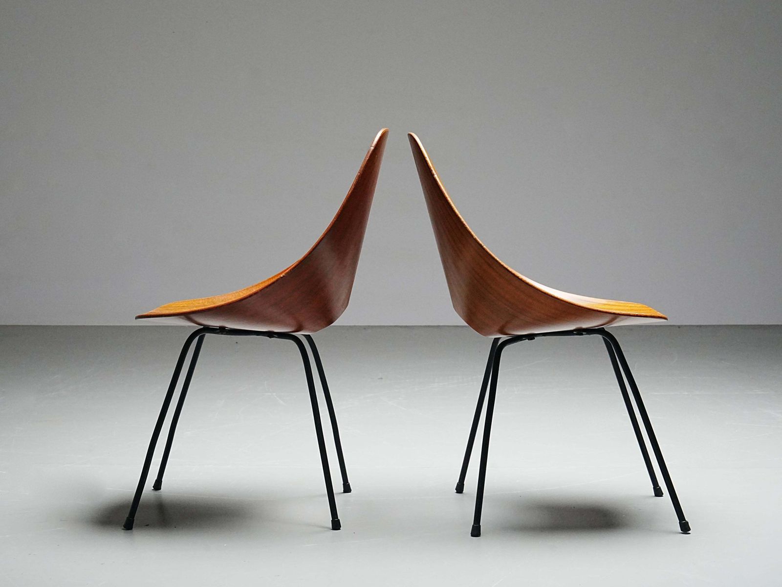 Set Of 6 Medea Dining Chairs (2 Armchairs) By Vittorio Nobile, Italy, 1950's photo vintage
