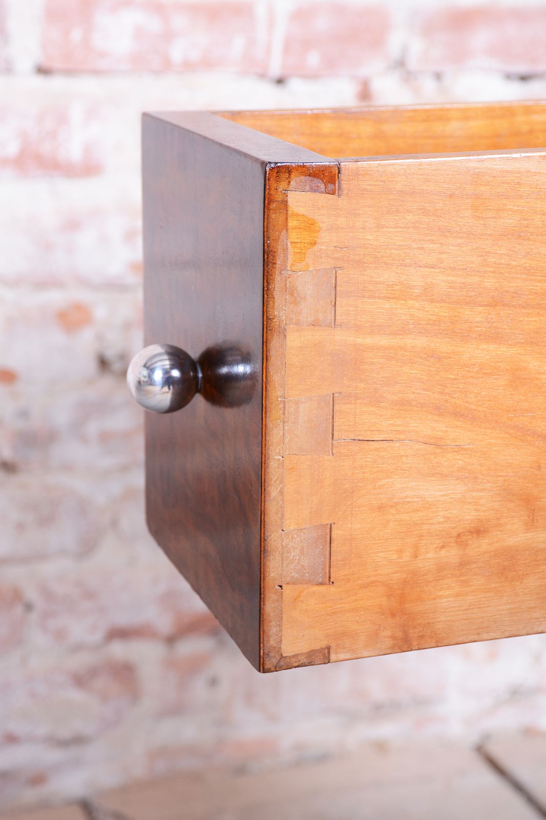 Furniture Restored Art Deco Serving Trolley, Walnut, Revived Polish, France, 1920s photo
