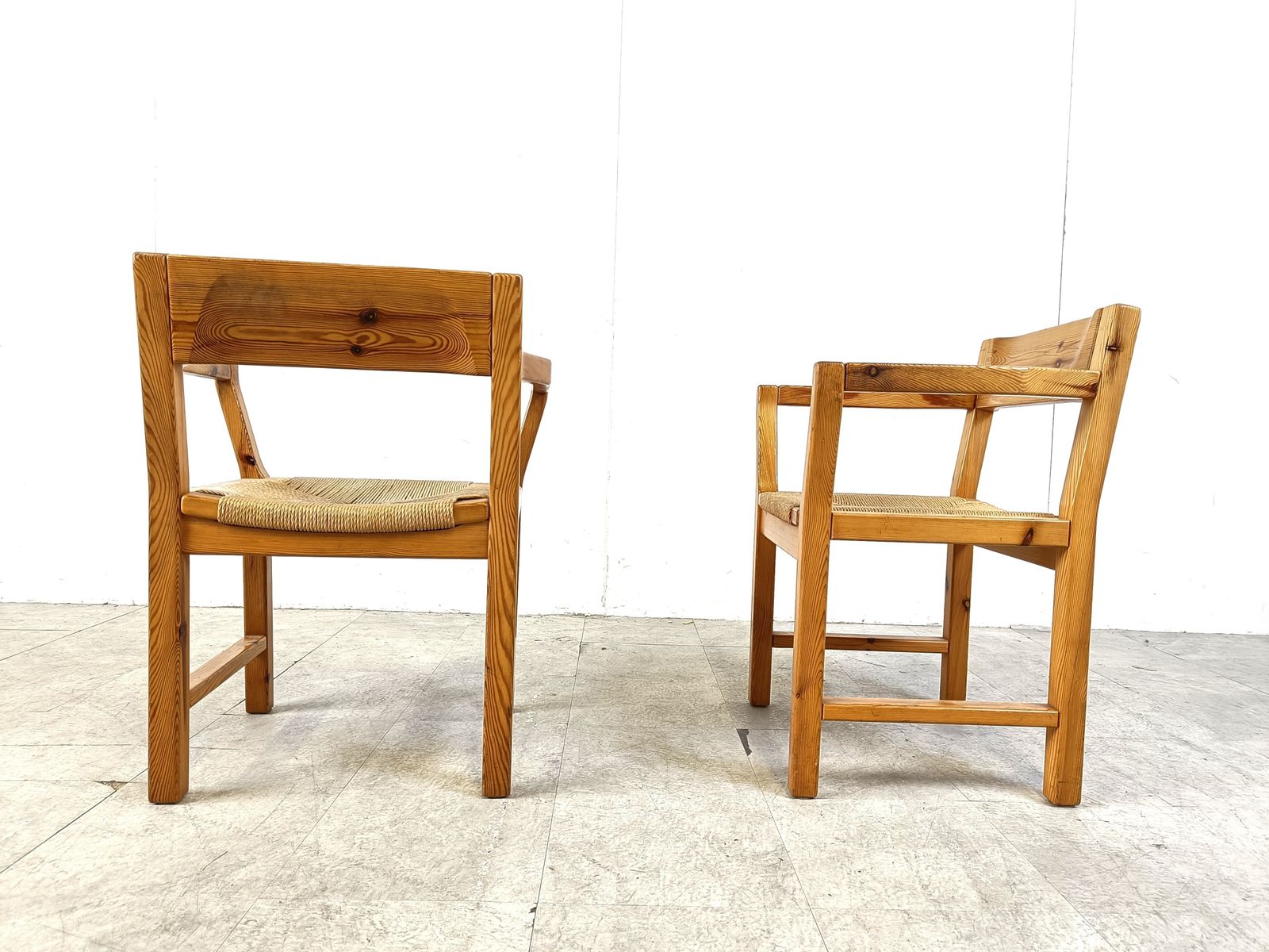 Vintage Scandinavian Pine Wood Dining Chairs, 1960s By Gm Mobler photo 1000.0