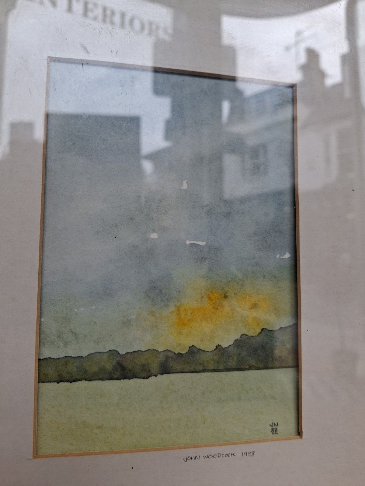 Pair Of Vintage 20th Century Framed Watercolours John Woodcock. photo vinterior