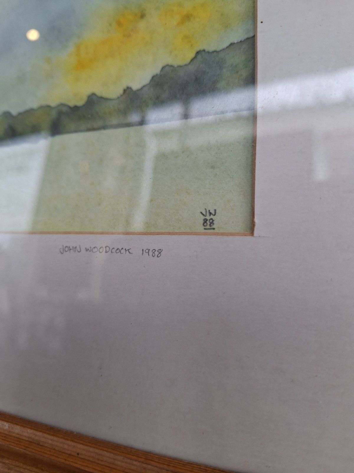 Pair Of Vintage 20th Century Framed Watercolours John Woodcock. photo buy