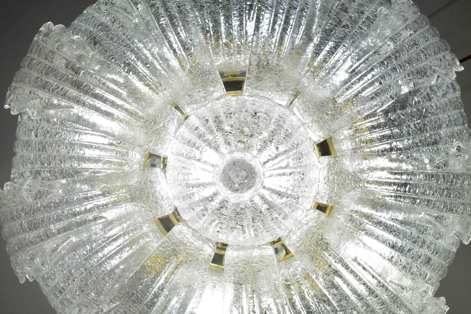 photo for sale Garda, Luxury Italian Murano Glass Ceiling Light Or Flush Mount, 1980s