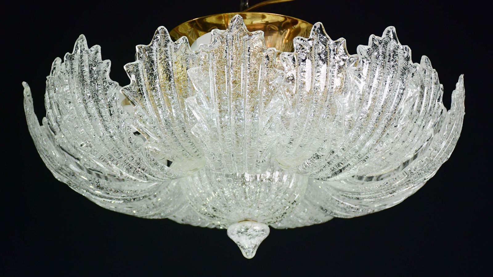 Lighting Garda, Luxury Italian Murano Glass Ceiling Light Or Flush Mount, 1980s photo