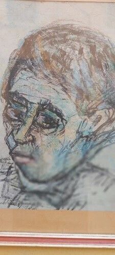 Piero Pierini Drawing (1908  1984) Mixed Technique On Portrait Paper 1960s photo for sale