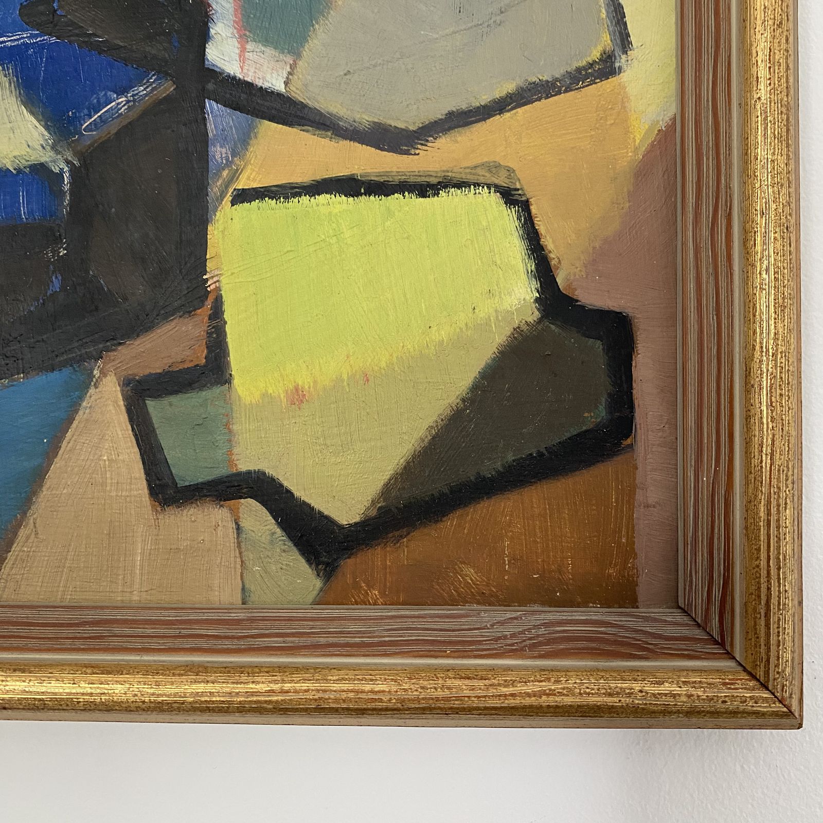 photo furniture Swedish Mid Century Cubist Still Life Painting By Hjalmar Ekberg
