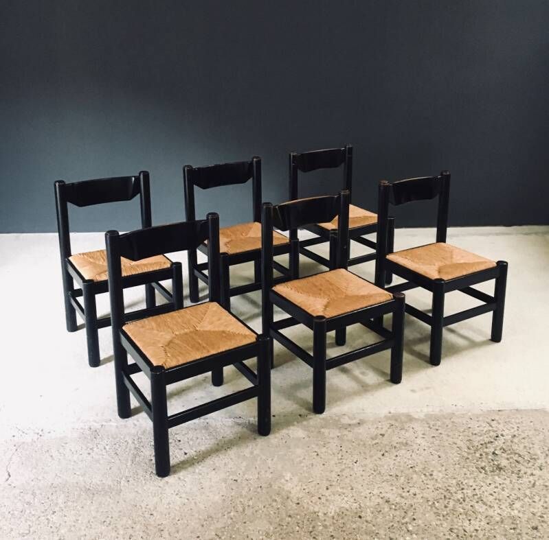 photo buy Mcm Design "Carimate" Stijl Eetkamerstoelen, Italië, Ca. Jaren 1970