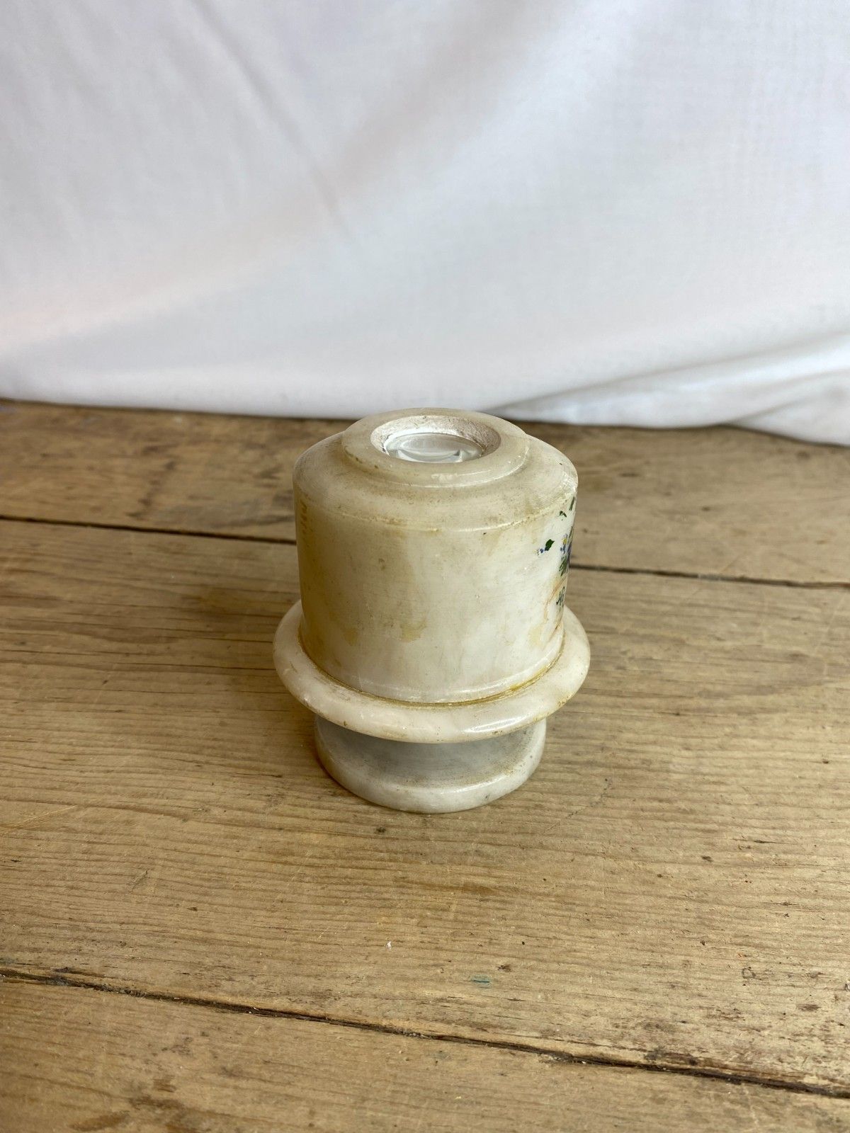 Vintage Real Carved Alabaster Photo Viewer. Very Rare Item In Good Condition photo for sale