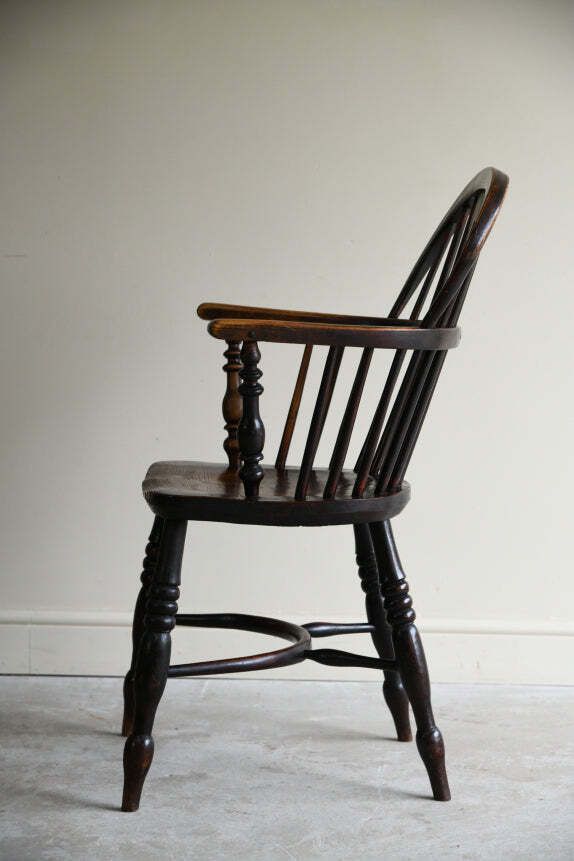 Antique Elm & Ash Windsor Chair photo furniture