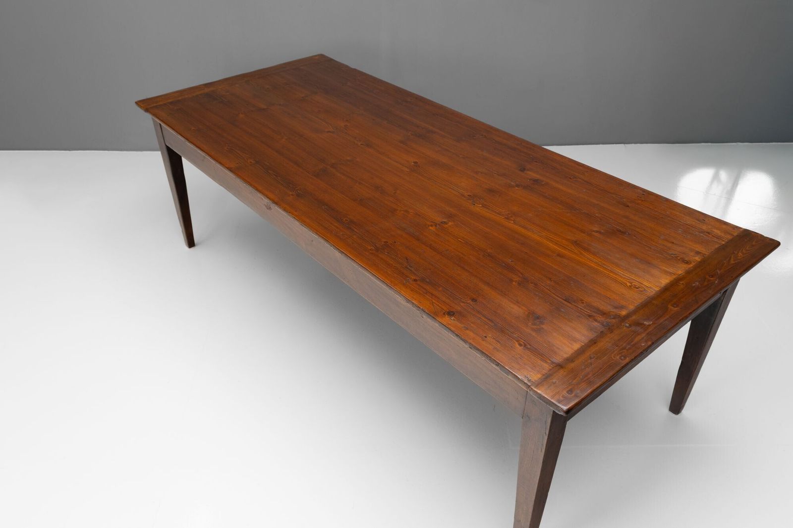 Pine Top Farm Table, 1800s, Antique photo for sale