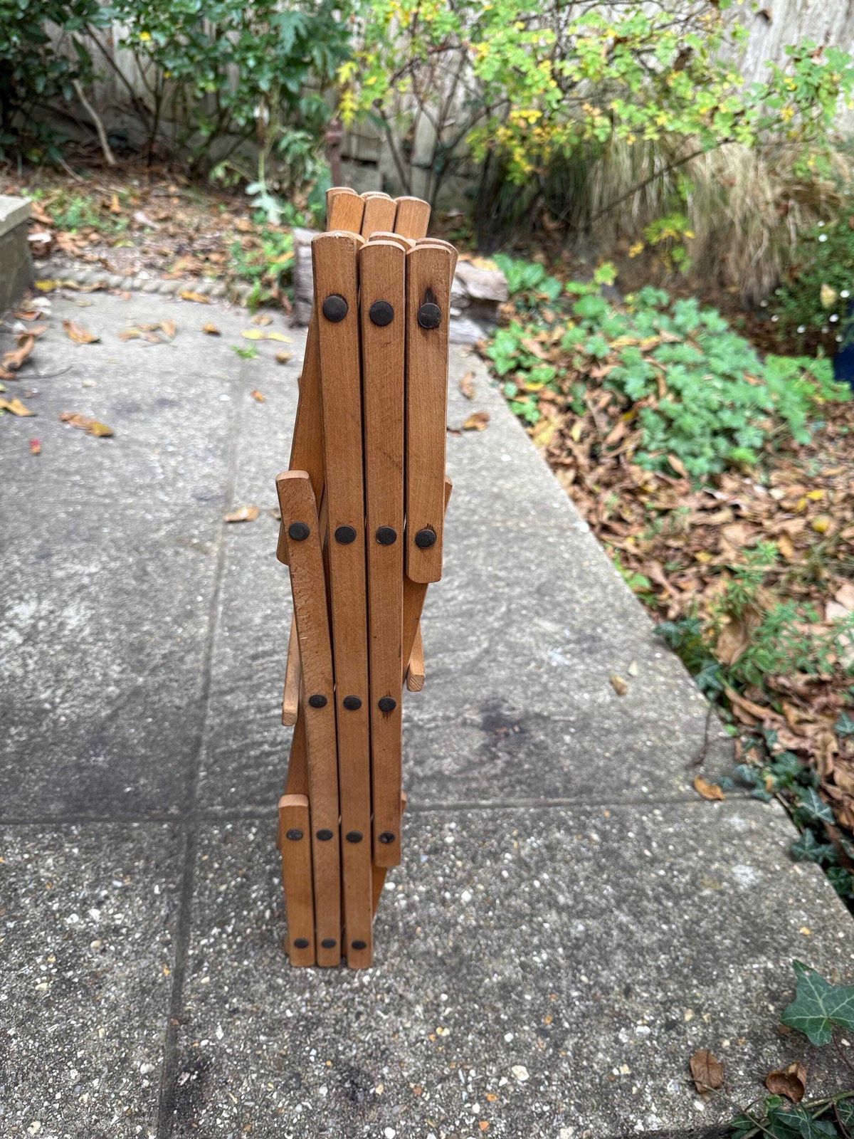 Vintage Folding Wooden Wine Rack Mid Century Expandable Bottle Holder, Retro Scandi Home Bar Decor, Retro Wine Rack photo 65.0