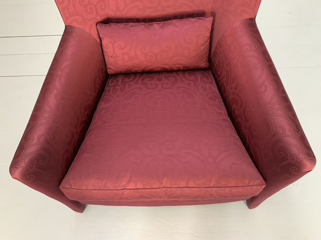 photo furniture Fendi Casa Armchair – In Red Embroidered Fabric