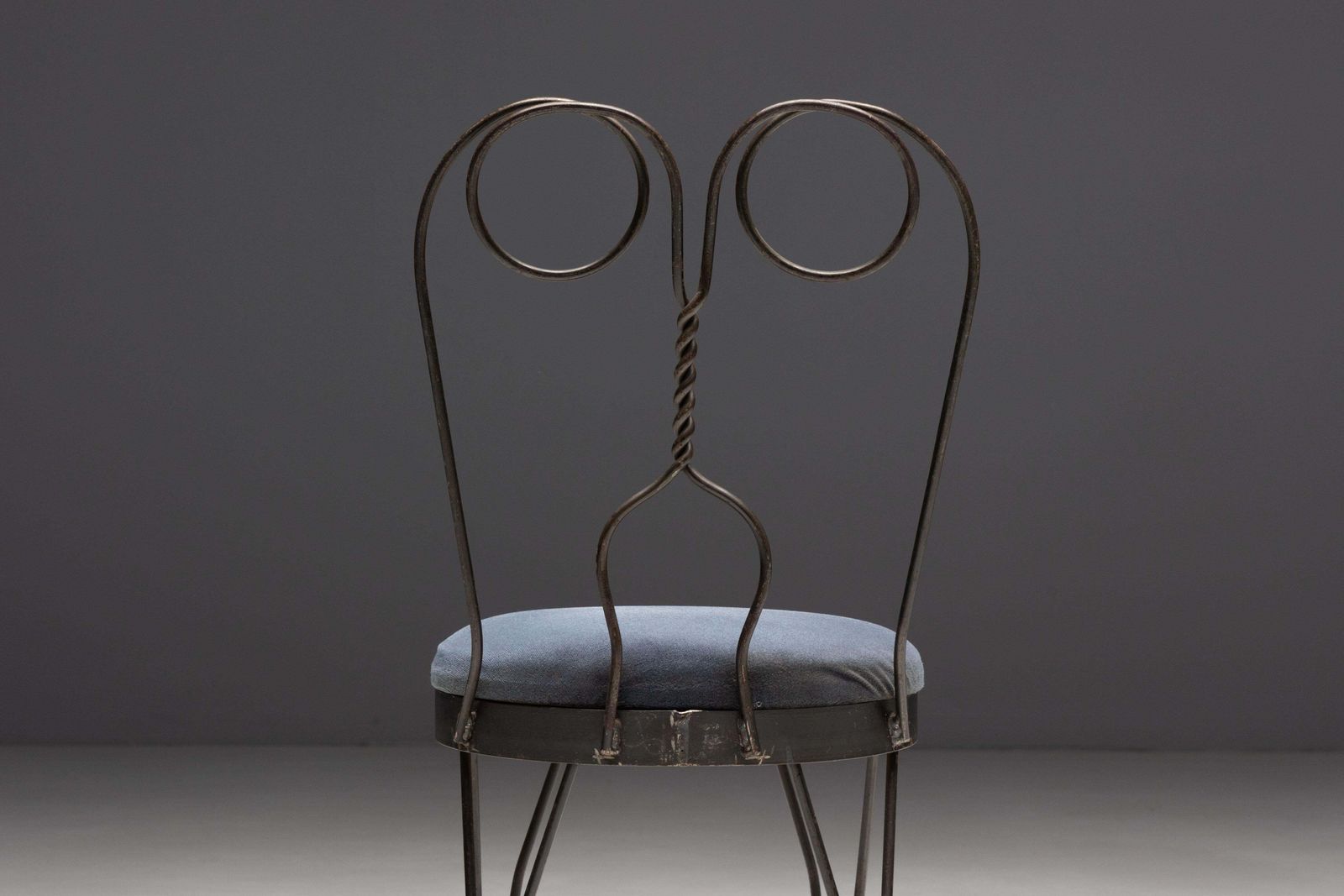 photo for sale Wrought Iron Butterfly Dining Chair, France, 1960s