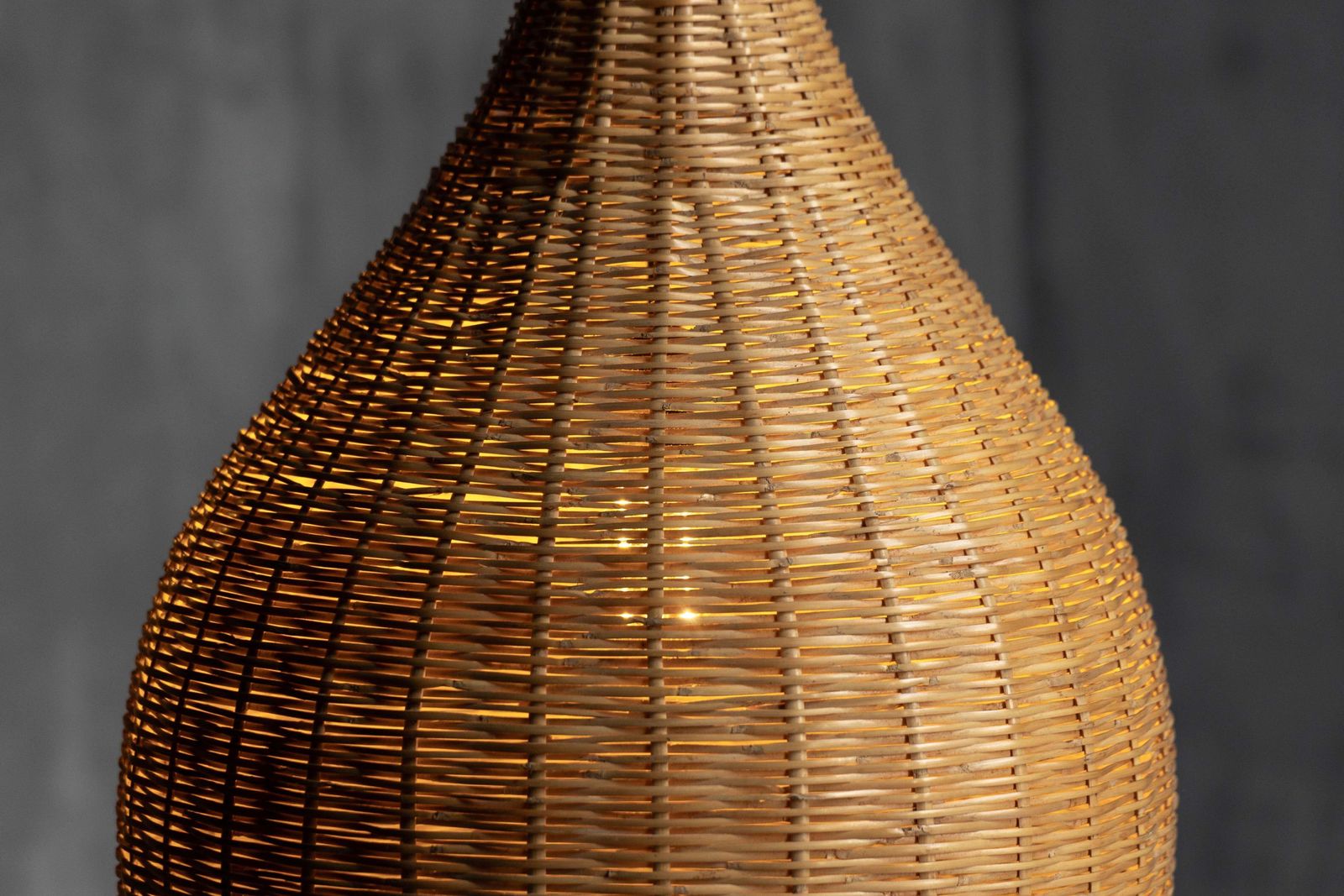 photo for sale Sculptural Rattan Pendant Lamps, France, 1960s