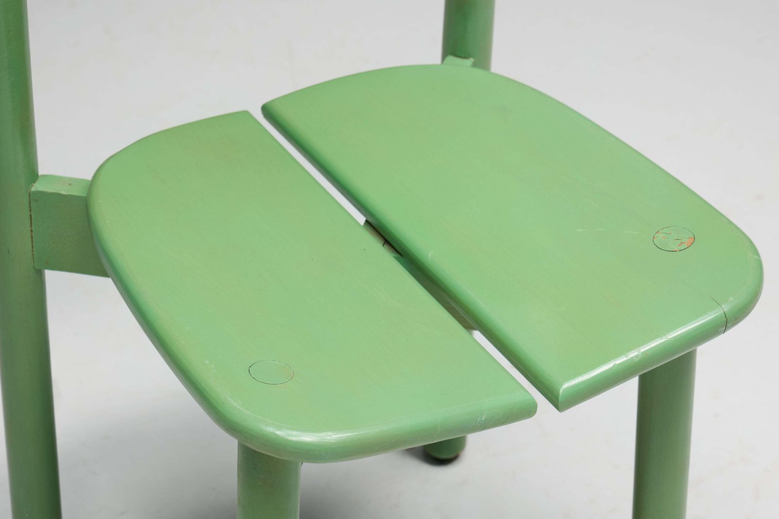 photo buy Green "Coffee Bean" Dining Chairs By Pierre Gautier Delaye, France, 1965