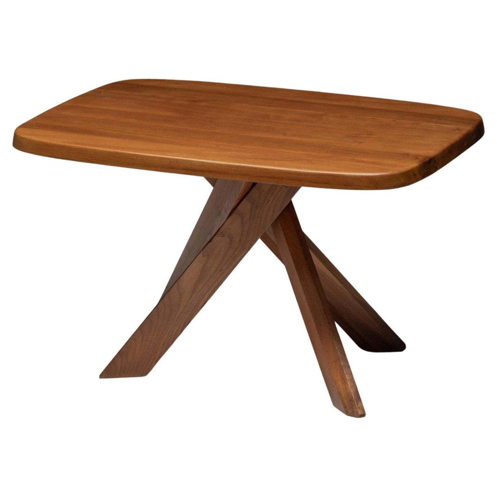 T35a Dining Table By Pierre Chapo, France, 1970s