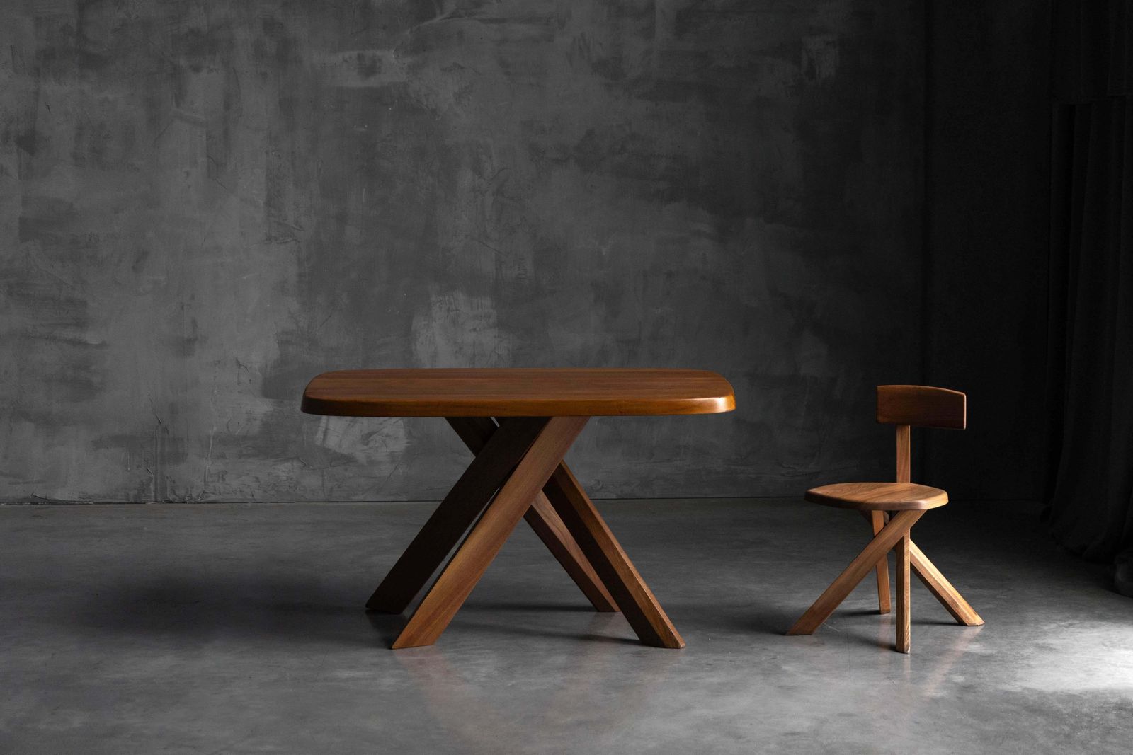 T35a Dining Table By Pierre Chapo, France, 1970s photo 10738.0