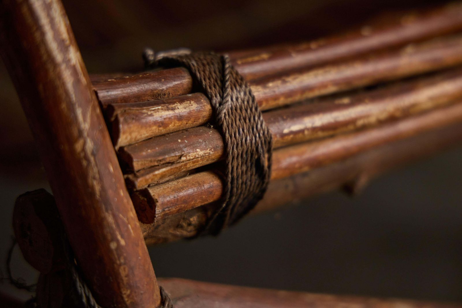 photo vinterior Rustic Reclining Chairs In Handcrafted Wicker, France, 1950s